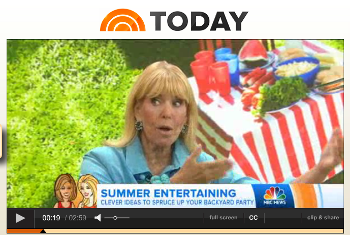 Laurin Sydney on Today Show shares clever BBQ ideas with Kathy and Hoda. 